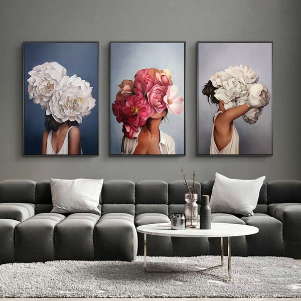 Prints Feather Girls Wall Pictures